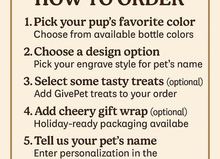 Personalized Dog Travel Water Bottle 3-in-1 | Custom Pet Name Bottle with Bowl & Treat Storage | Hiking Dog Water Bottle | Pet Travel Gift
