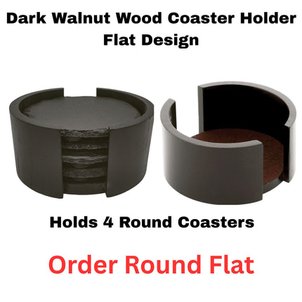 Personalized Buffalo Football Coasters Set of 4 | Custom Family Name Slate Square or Round Coasters | Optional Holder | Holiday Gift