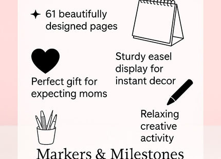 Pregnancy Gift Set | Baby Bump Milestone Flip Book + Personalized Baby’s First Christmas Ornament 2025 | Expecting Mom Baby Shower Gift