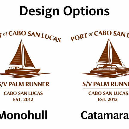 Personalized Sailboat Cutting Board Custom Engraved Nautical Gift with Boat Name, Home Port, Wedding Anniversary Retirement Gift for Sailors