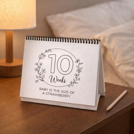 Baby Bump Pregnancy Keepsake Book & Personalized Cutting Board Gift Set