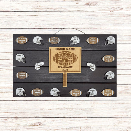 Football Coach Gift | End of Season Gift | Personalized Coach Gift |  Coach Appreciation Gift | Gift for Football | Coach Thank You