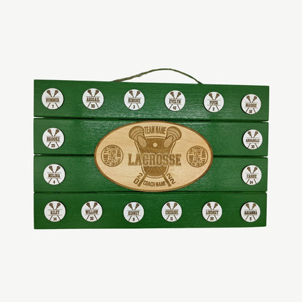 Personalized Lacrosse Coach Plaque: End of Season Gift