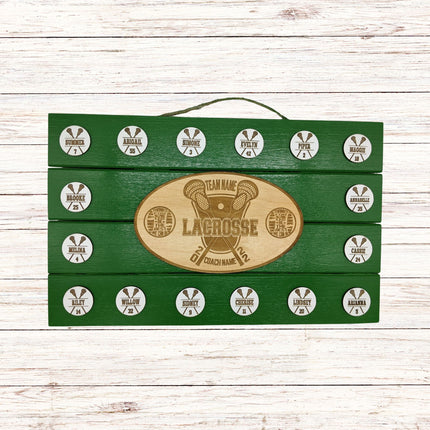 Personalized Lacrosse Coach Plaque: End of Season Gift
