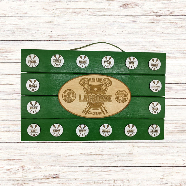 Personalized Lacrosse Coach Plaque: End of Season Gift