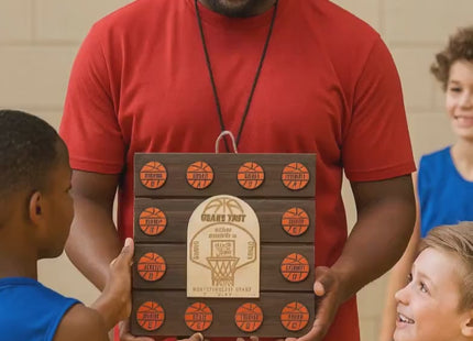 Personalized Basketball Coach Plaque: Custom Team Award, End of Season Gift