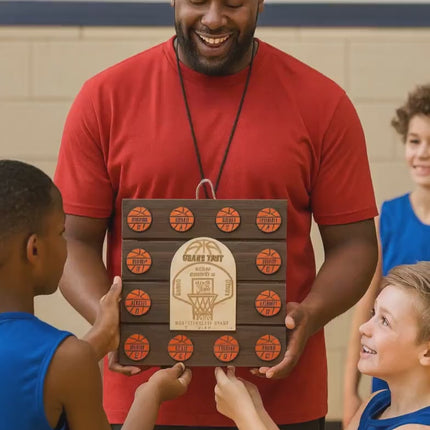 Personalized Basketball Coach Plaque: Custom Team Award, End of Season Gift