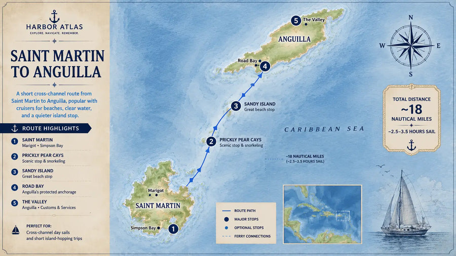 Saint Martin to Anguilla