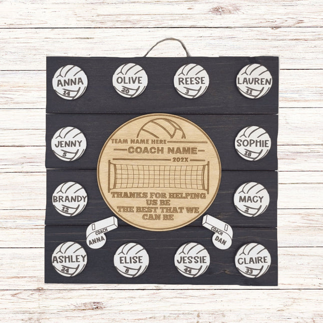 Personalized Volleyball Coach Plaque: End of Season Thank You Gift
