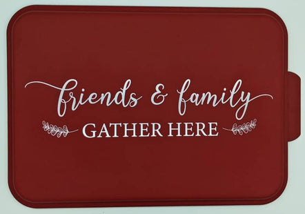 Aluminum Cake Pan | Personalized Cake Pan | Cake Pan With Lid | Friends & Family Gather Here