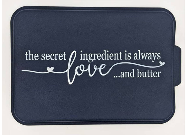 Aluminum Cake Pan | Personalized Cake Pan | Cake Pan With Lid | The Secret Ingredient is Love and Butter