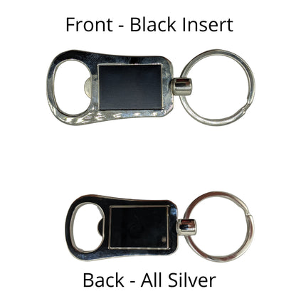 Bottle Opener Keychain - Laser Engraved - Bride and Groom Set