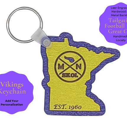 Skol Keychain - Minnesota Football - Personalized Keychain