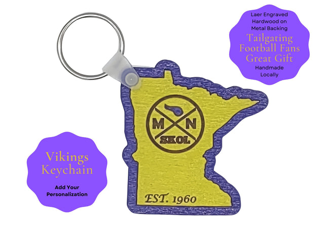 Skol Keychain - Minnesota Football - Personalized Keychain
