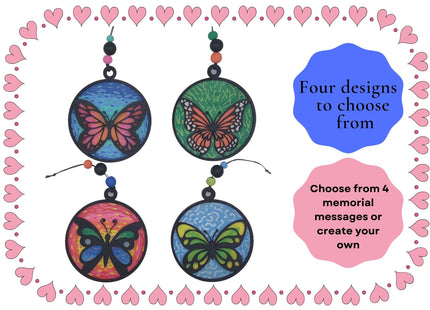 Butterfly Memorial Ornament, Kids Memorial Ornament, Personalized Memorial Ornament, Parent Loss, Family Member Loss