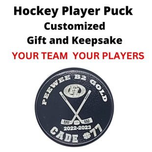 Personalized Hockey Puck | Team Hockey Puck | Hockey Team Gift | Hockey Keepsake Gift | Engraved Hockey Puck