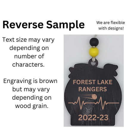 Girls Hockey Personalized Player Ornament |Team Holiday Gift | Ice Hockey Ornament | Girls Ice Hockey Gift