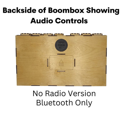 Personalized Bluetooth Speaker | Vintage Boombox Speaker | Retro Wooden Boombox Speaker | Custom Portable Speaker