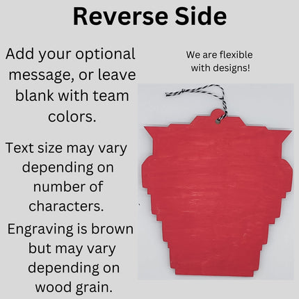 Hockey Personalized Team Ornament |Team Holiday Gift | Ice Hockey Ornament |Ice Hockey Gift | Team Jersey Ornament