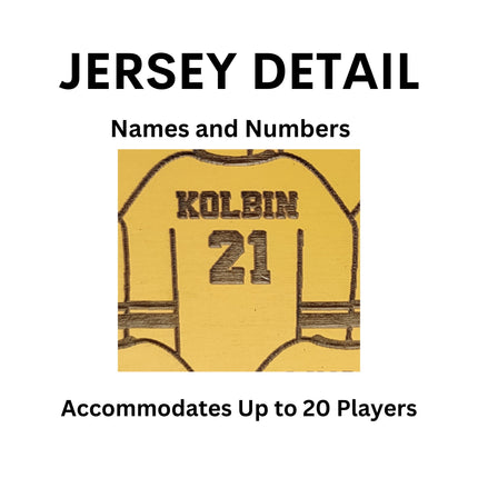 Hockey Personalized Team Ornament |Team Holiday Gift | Ice Hockey Ornament |Ice Hockey Gift | Team Jersey Ornament