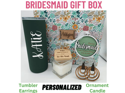 Bridesmaid Gift Box | Personalized Wedding Party Gift | Maid of Honor Thank You | Bridal Proposal Gift