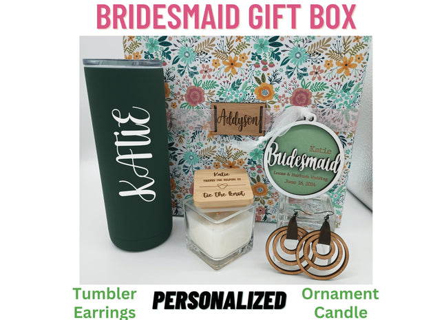 Bridesmaid Gift Box | Personalized Wedding Party Gift | Maid of Honor Thank You | Bridal Proposal Gift