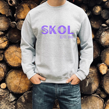 Skol Football Sweatshirt | Unisex Heavy Blend Crewneck Sweatshirt | Vikings Sweatshirt | Skol Gift