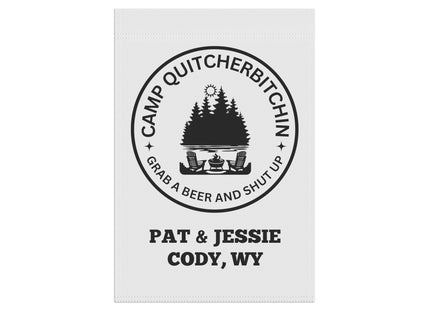 Camp Quitcherbitchin Banner | Personalized Camping Sign | Funny Camper Sign | Campground Banner