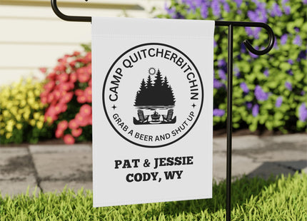 Camp Quitcherbitchin Banner | Personalized Camping Sign | Funny Camper Sign | Campground Banner