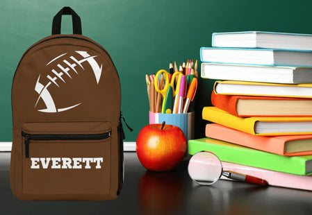 Personalized School Bag | Kids Football School Backpack | Child Travel Bag