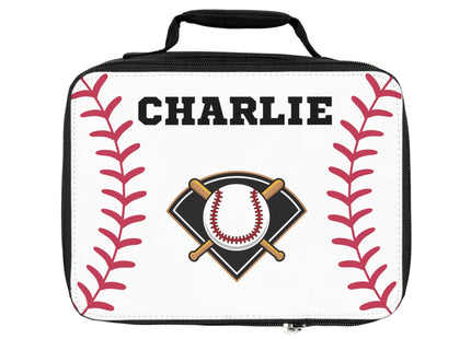 Childs Baseball Lunch Bag | Personalized Kids Lunch Box | Insulated School Lunch Bag