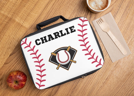 Childs Baseball Lunch Bag | Personalized Kids Lunch Box | Insulated School Lunch Bag