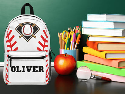 Personalized School Bag | Kids Baseball School Backpack | Child Travel Bag