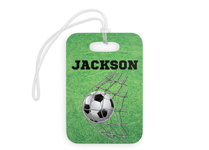 Kids School Backpack Tag | Soccer Schoolbag Label | Back to School Personalized Label | Personalized Child Backpack
