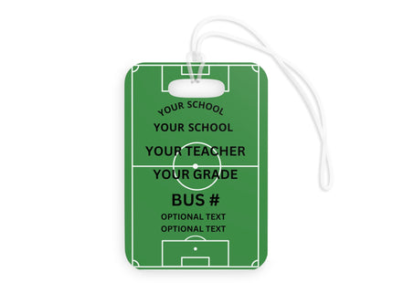 Kids School Backpack Tag | Soccer Schoolbag Label | Back to School Personalized Label | Personalized Child Backpack