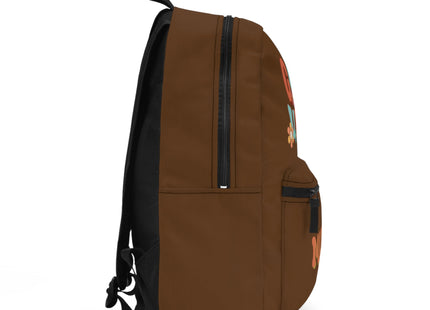 Kids Retro School Backpack | Personalized School Bag | Back to School Backpack | Brown Child Book Bag | Good Vibes Book Bag