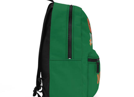Kids Retro School Backpack | Personalized School Bag | Back to School Backpack | Dark Green Child Book Bag | Good Vibes Book Bag