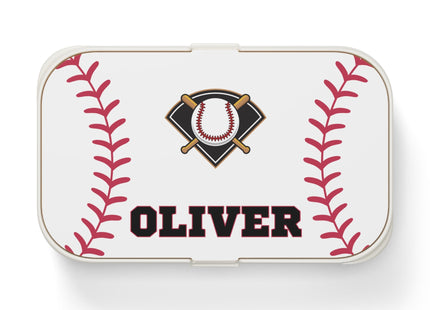 Personalized Bento Box | Baseball Bento Lunch Box | Kids School Snack Container | Custom Lunch Box