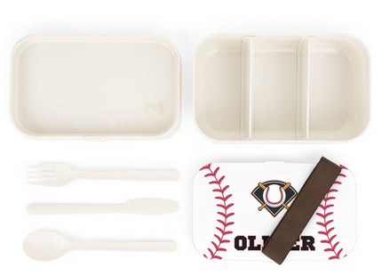 Personalized Bento Box | Baseball Bento Lunch Box | Kids School Snack Container | Custom Lunch Box