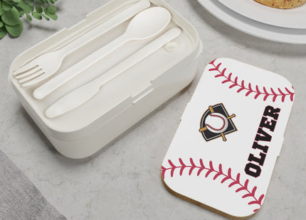 Personalized Bento Box | Baseball Bento Lunch Box | Kids School Snack Container | Custom Lunch Box