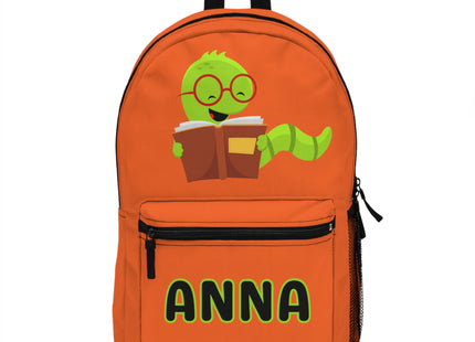 Kids Bookworm School Backpack | Personalized School Bag | Back to School | Dark Green Book Bag