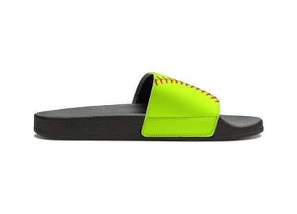 Kids Beach Sandals | Softball Sandals | Youth Flip Flops | Childrens Slide Sandals | Yellow Sports Sandals