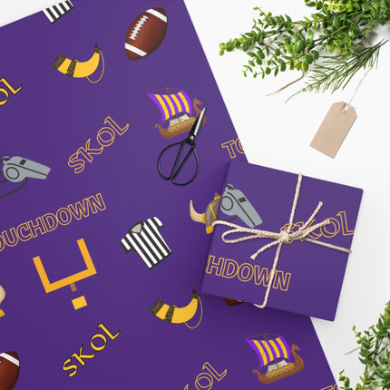 SKOL Football Wrapping Paper | Minnesota Gift Wrap