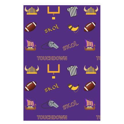 SKOL Football Wrapping Paper | Minnesota Gift Wrap