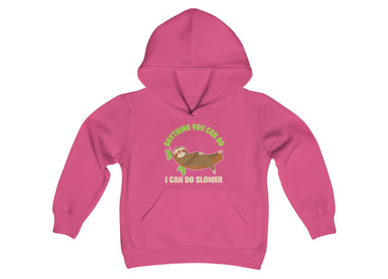 Kids Sloth Sweatshirt | Youth Hooded Sweatshirt | Animal Lover Gift | Child Sloth Gift | Sloth Hoodie
