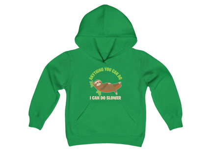 Kids Sloth Sweatshirt | Youth Hooded Sweatshirt | Animal Lover Gift | Child Sloth Gift | Sloth Hoodie