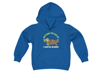 Kids Sloth Sweatshirt | Youth Hooded Sweatshirt | Animal Lover Gift | Child Sloth Gift | Sloth Hoodie