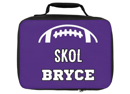 Skol Football School Lunchbox | Personalized School Bag | Back to School | Purple Lunch Bag | Insulated Lunch Bag | Minnesota Football Gift