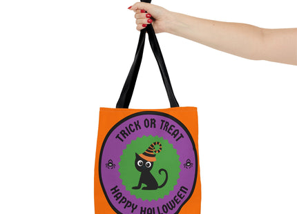 Halloween Bag | Trick or Treat Bag | Black Cat Tote Bag | Kids Candy Bag