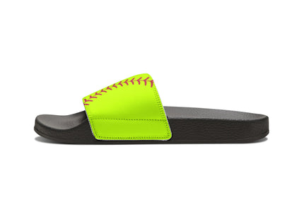 Kids Beach Sandals | Softball Sandals | Youth Flip Flops | Childrens Slide Sandals | Yellow Sports Sandals